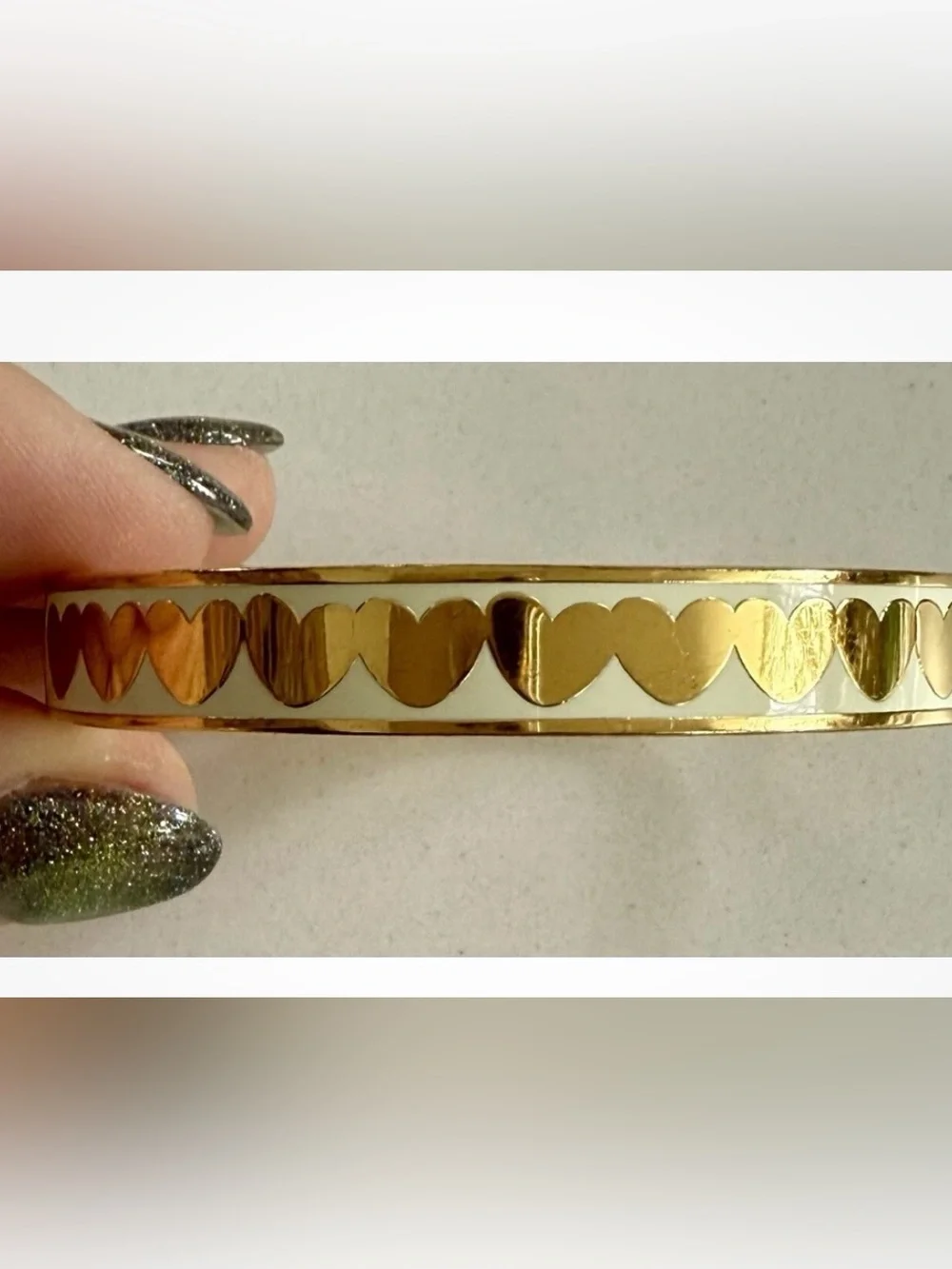 Kate spade Playing Cupid's Arrow Engraved Bangle
